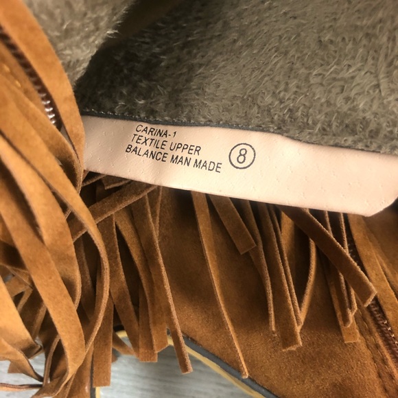 Chase & Chloe Carina Stiletto Fringe Ankle Boot - Picture 7 of 8